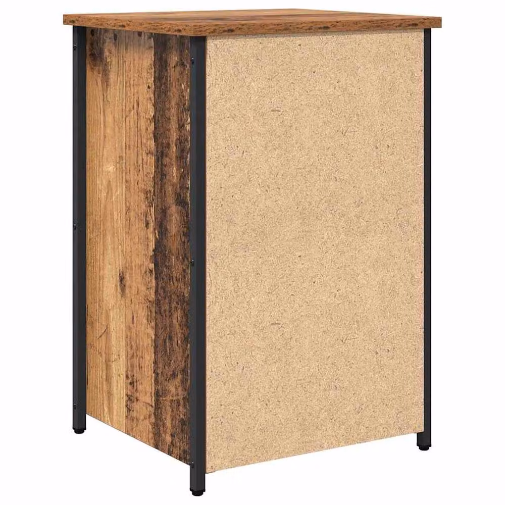 Berkfield Home Old Wood Industrial Table in Brown – 5