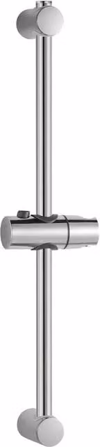 NESTLUNE Adjustable Slider Rail Shower Riser Kit with Soap Dish in Silver Chrome