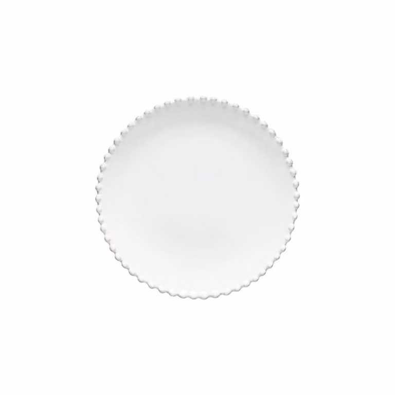 Costa Nova Pearl Green and White Stoneware Salad and Dessert Plate