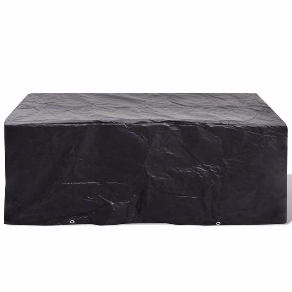 Berkfield Home Water Repellent Bench Garden Furniture Covers, 2 Pack, Black, W/D/H: 200 x 160 x 70 cm – 3