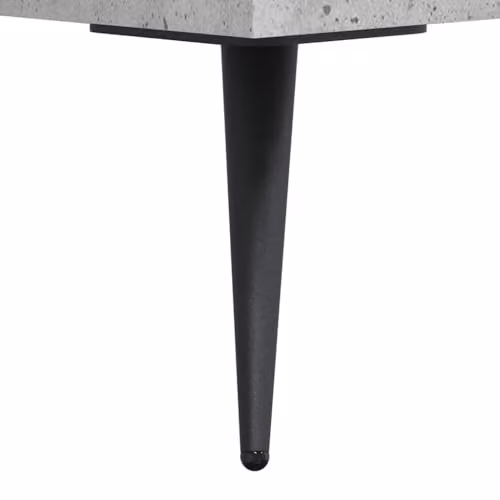 vidaXL Industrial Desk in Grey with Composite and Metal Construction, W/D/H: 140 x 40.7 x 75 cm – 3