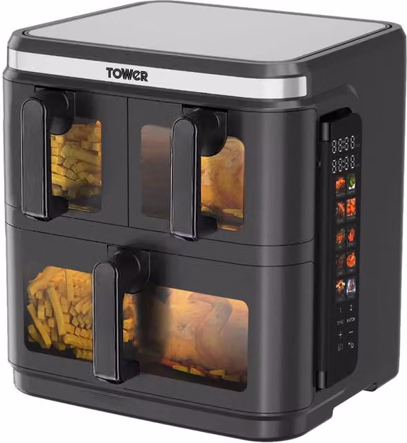 Tower Vortx 3in1 Dual Zone Air Fryer, Black