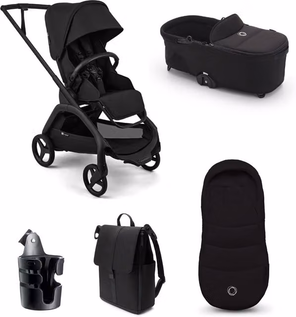 Bugaboo Dragonfly Plus Essential Pushchair Bundle in Black (5 Pieces)