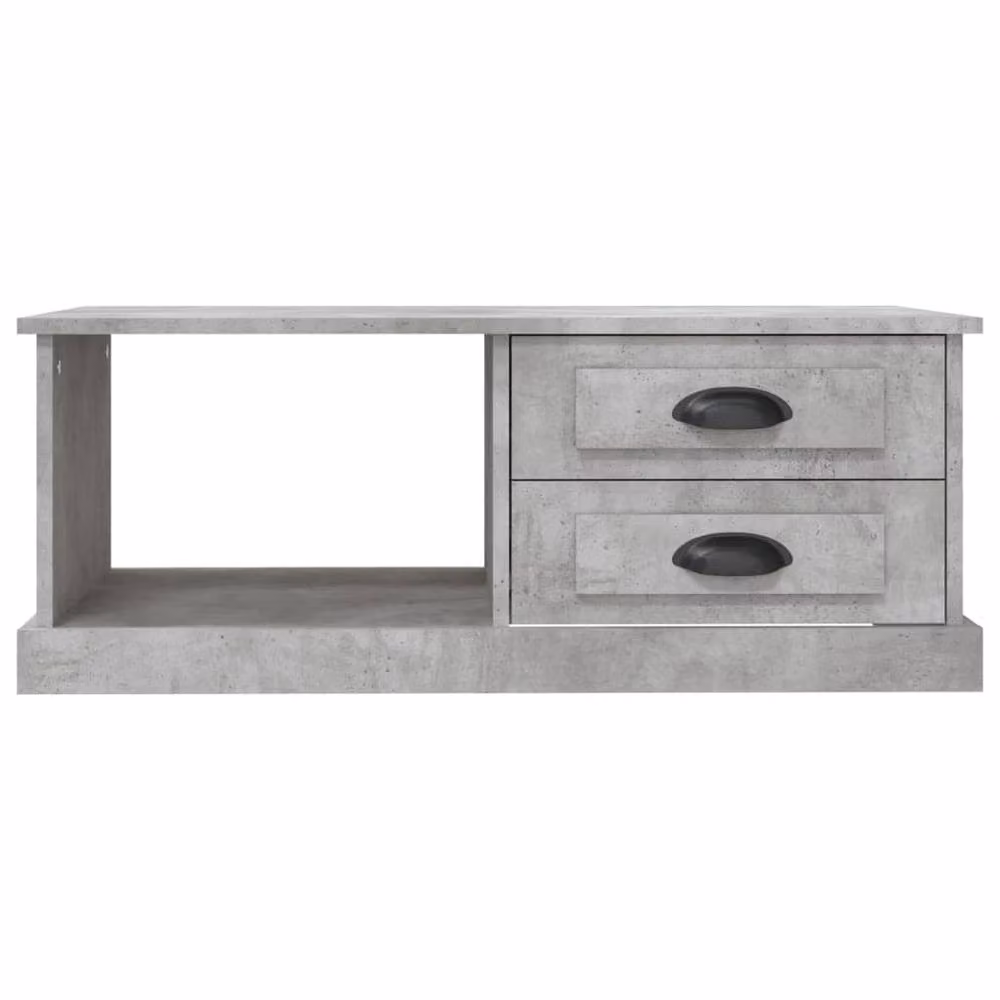 Berkfield Home Modern Rectangular Coffee Table in Grey, W: 90 cm, D: 50 cm, H: 35 cm – 3