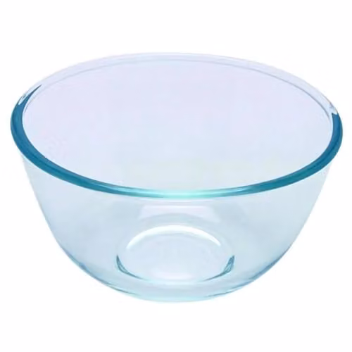 Pyrex Transparent Multicolour Round Glass Bowl, 3.0 l – 1