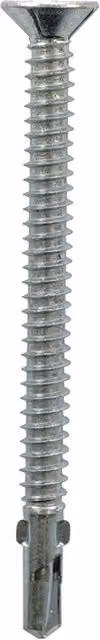 JCP Fixings Woodfix Self-Drilling Screws, Grey, Box of 10, 5.5 x 100mm