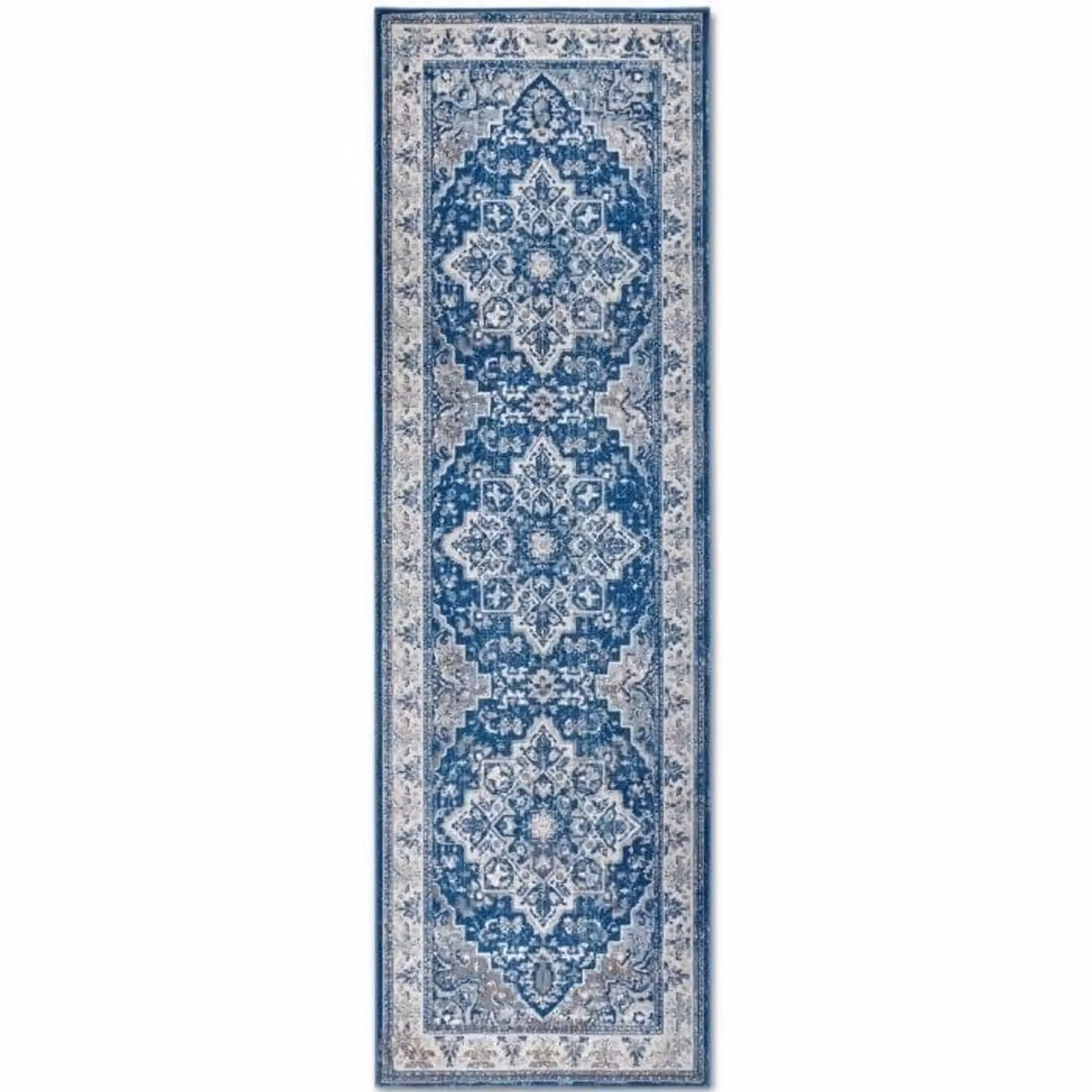 Villeroy & Boch 1869 Jehanne Classic Medallion Rug in Blue, W: 80 cm, L: 240 cm – 5
