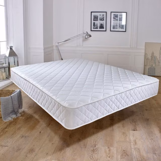 eXtreme Comfort Ltd Cooltouch Essentials White Diamond Bonell Spring Mattress, White, H: 18 cm, W: 120 cm, D: 200 cm