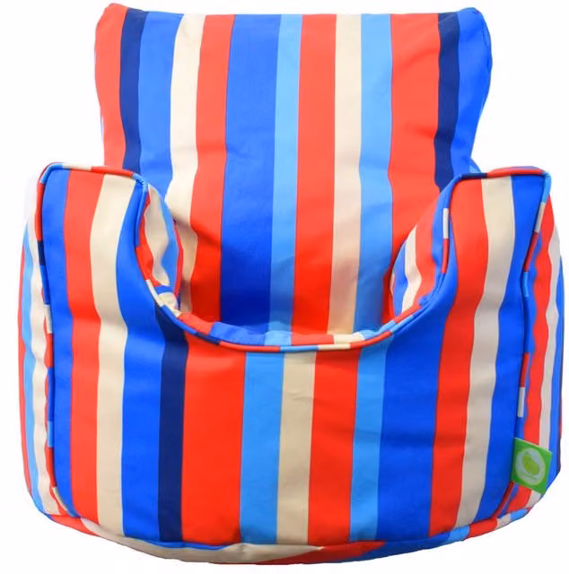 Bean Lazy Multi Coloured Stripe Cotton Bean Bag Arm Chair for Toddlers, Small – 1