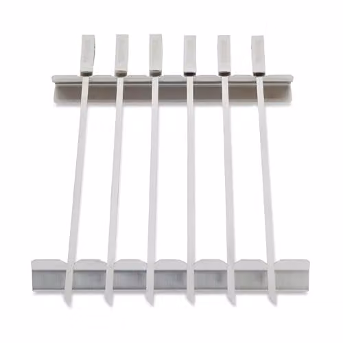Tower 6 Piece Stainless Steel Skewer Set with Handles and Stand in Silver