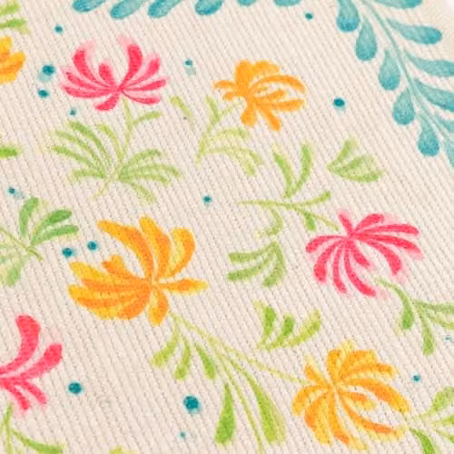 Riva Home Honeysuckle Floral Placemats, Set of 4, Multicoloured, W: 46 cm, D: 36 cm