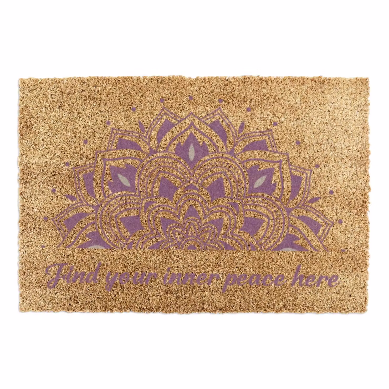 Artsy Mats Find Your Inner Peace Doormat in Brown, W: 90 cm, D: 60 cm – 2