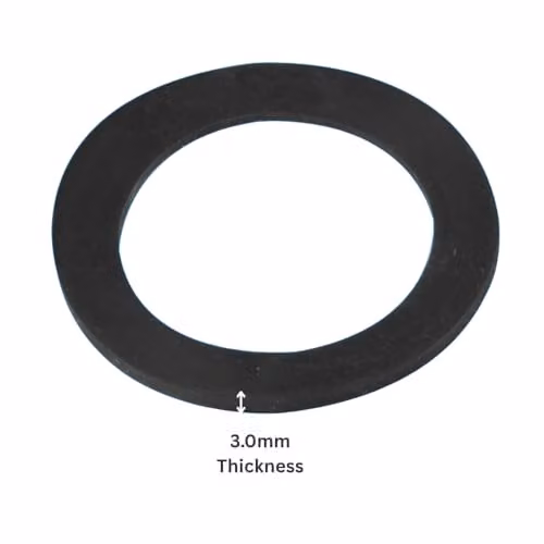 McAlpine RWW2 Black Rubber Waste Washer – 3