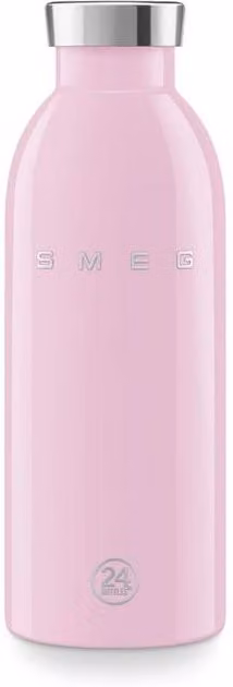 Smeg 24Bottles Pink Stainless Steel Vacuum Insulated Leakproof Water Bottle, 500 ml
