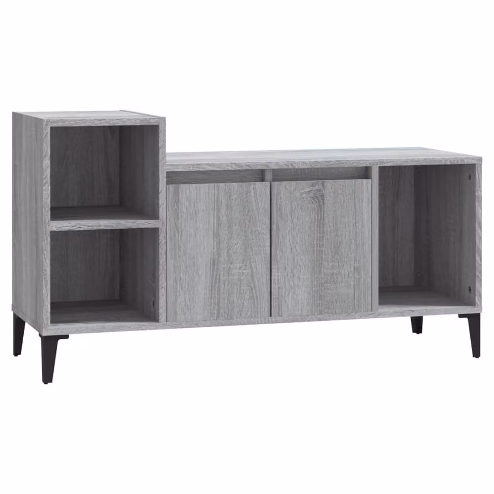Berkfield Home Modern Grey Sonoma TV Cabinet W/D/H: 100 x 35 x 55 cm – 2