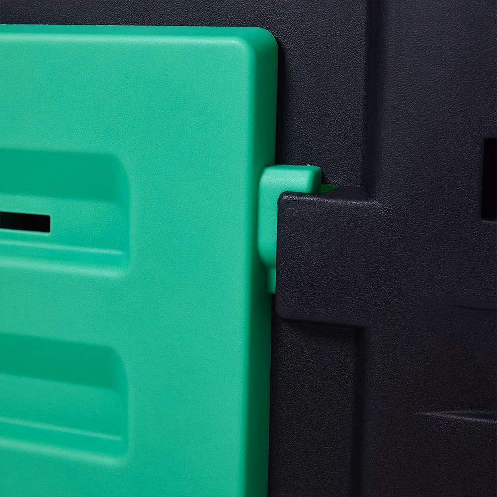 Living and Home 450L Green Plastic Garden Compost Bin with Flip Lid – 6