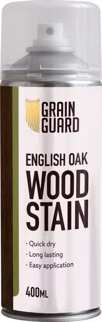 Grain Guard Water Based Wood Stain Spray in Oak Brown, 0.4 l