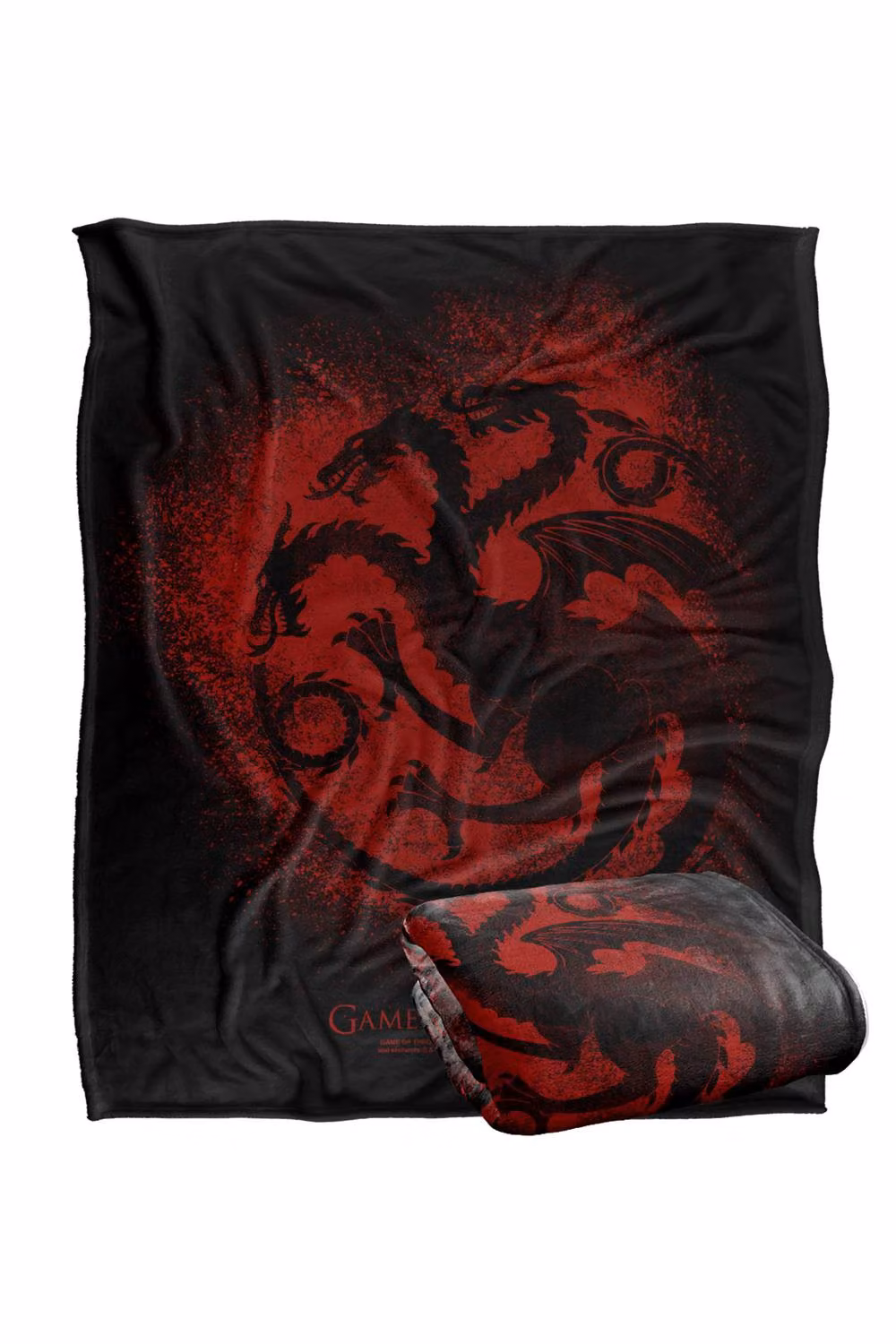 Warner Bros. Game of Thrones Targaryen Sigil Super Soft Silky Touch Blanket, Extra Large, Multicolour – 2