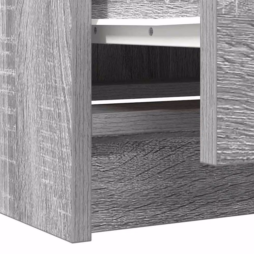 Berkfield Home Grey Sonoma TV Cabinet in Engineered Wood W/D/H: 40 x 35 x 54 cm – 3