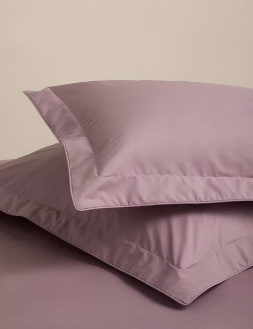 M&S 2 Pack Egyptian Cotton Oxford Pillowcases in Purple