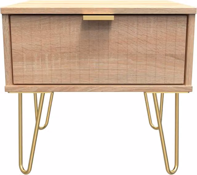 2 U Bexley 1 Drawer Bedside Table in Light Oak – 1