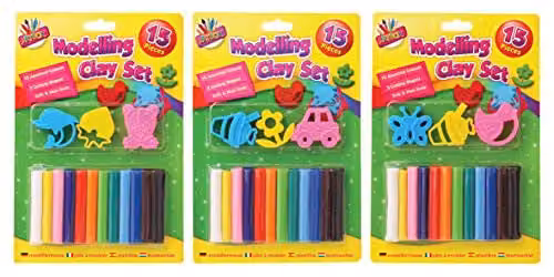 ARTBOX 15 Piece Multicolour Modelling Clay Set with Tools 3100