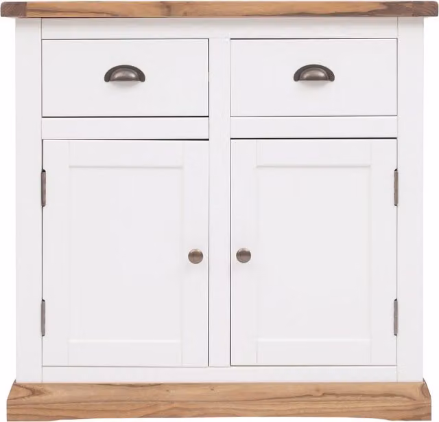 Cabinet Bits Tropea 2 Door 2 Drawer Sideboard in White MDF, Plywood and Pine