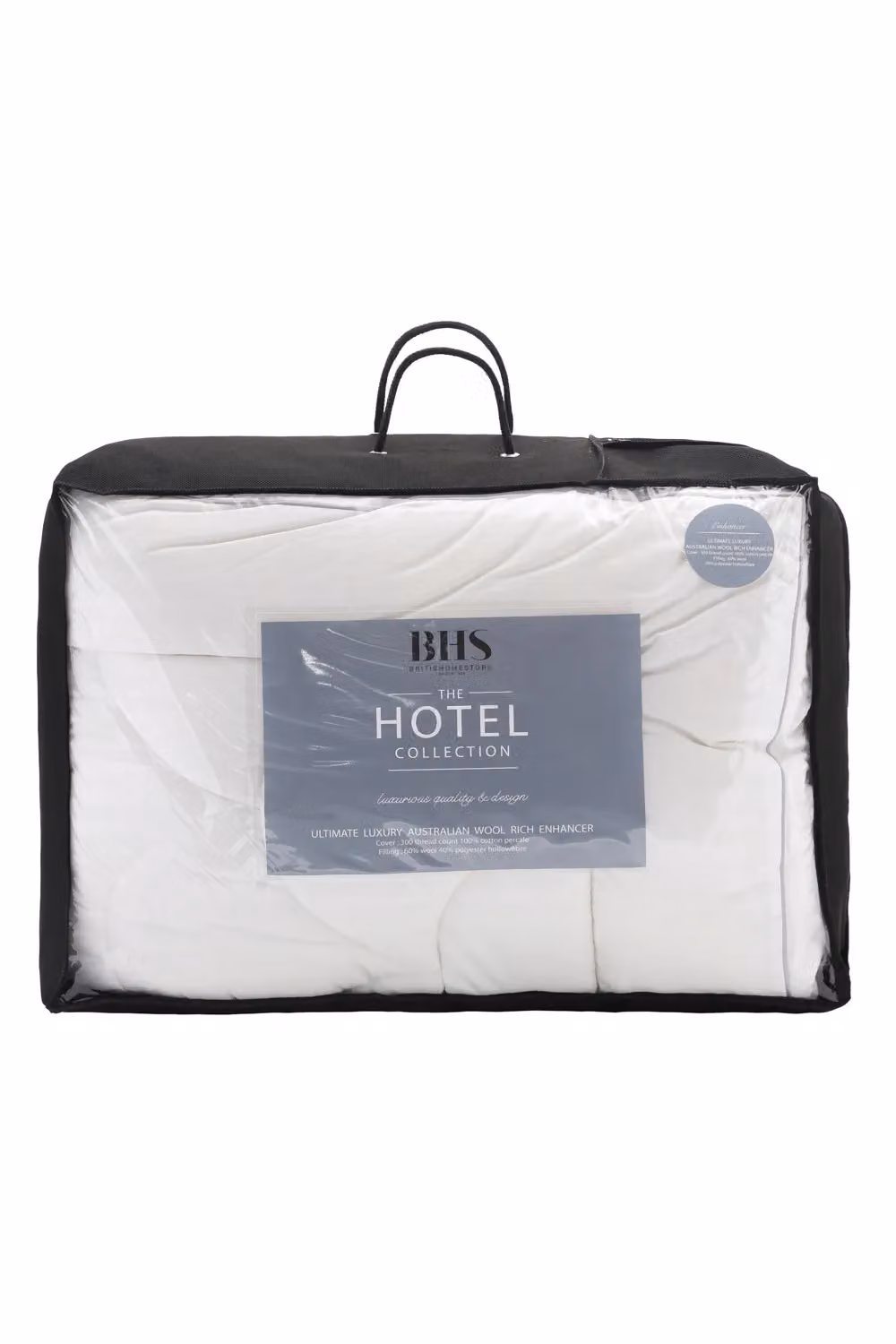 BHS 5 Star Hotel Collection Australian Wool Enhancer in White, King Size, W/D/H: 180 x 200 cm – 2