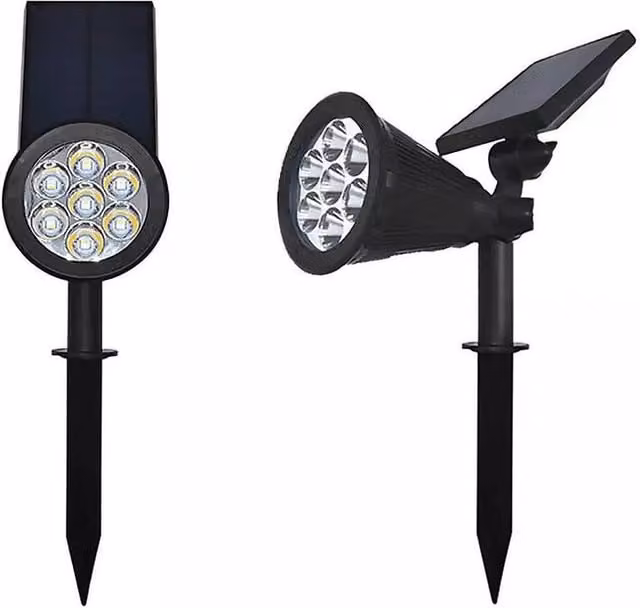 ENER-J Solar RGB Colour Changing LED Garden Spike Lights, Pack of 4, Black – 1