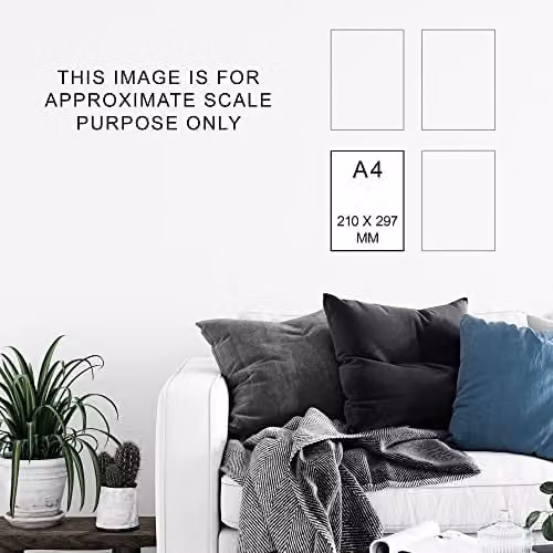 Artery8 Set of 3 Black and White Geometric Pattern Abstract Photograph Paper Poster Prints, W: 21.0 cm, H: 29.7 cm – 6