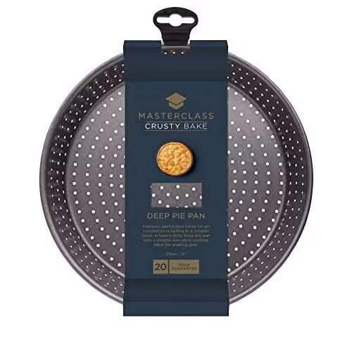 MasterClass Non-Stick Carbon Steel Round Tart Tin, Diameter: 23 cm, Grey – 1