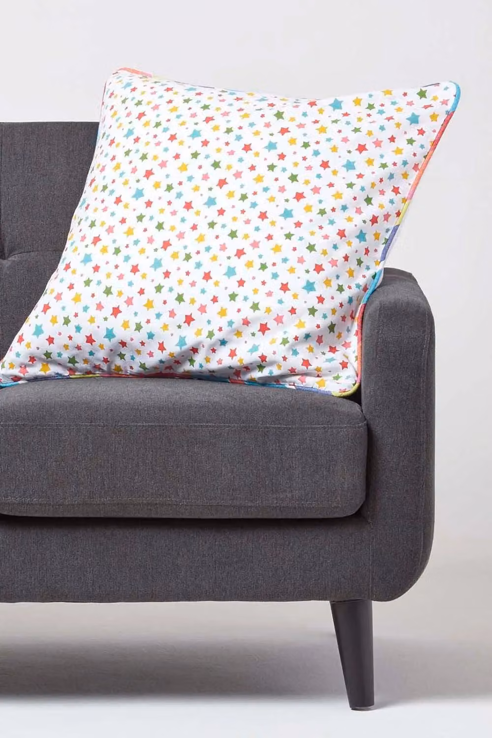 Homescapes Cotton Stars Cushion Cover, Multicolour, W/D/H: 60 x 60 x 60 cm – 2