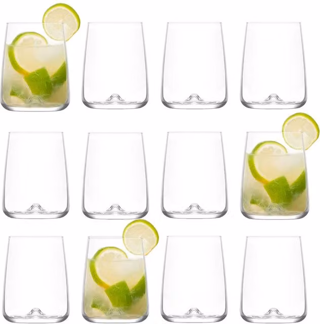 LAV Terra Transparent Glass Highball Tumblers, 590ml, Pack of 12 – 2