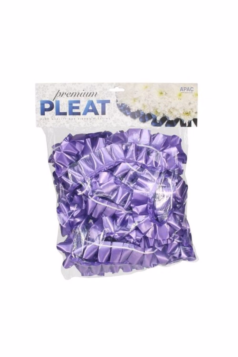 KDMD Premium Purple Pleat Ribbon, Width: 5 cm, Length: 30 m – 2