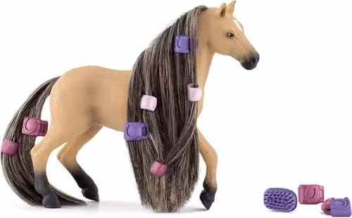 Schleich Horse Club Sofia's Beauties Andalusian Mare Hair Brushing Playset, Multicolour – 2