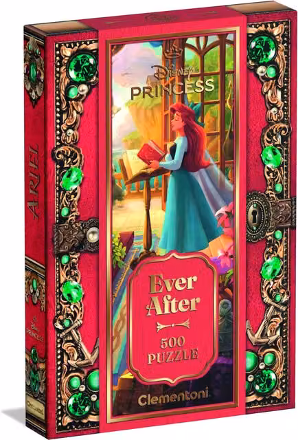 Clementoni Disney Ariel 500 Piece Jigsaw Puzzle, Ever After Collectors Edition, Red and Multicolour