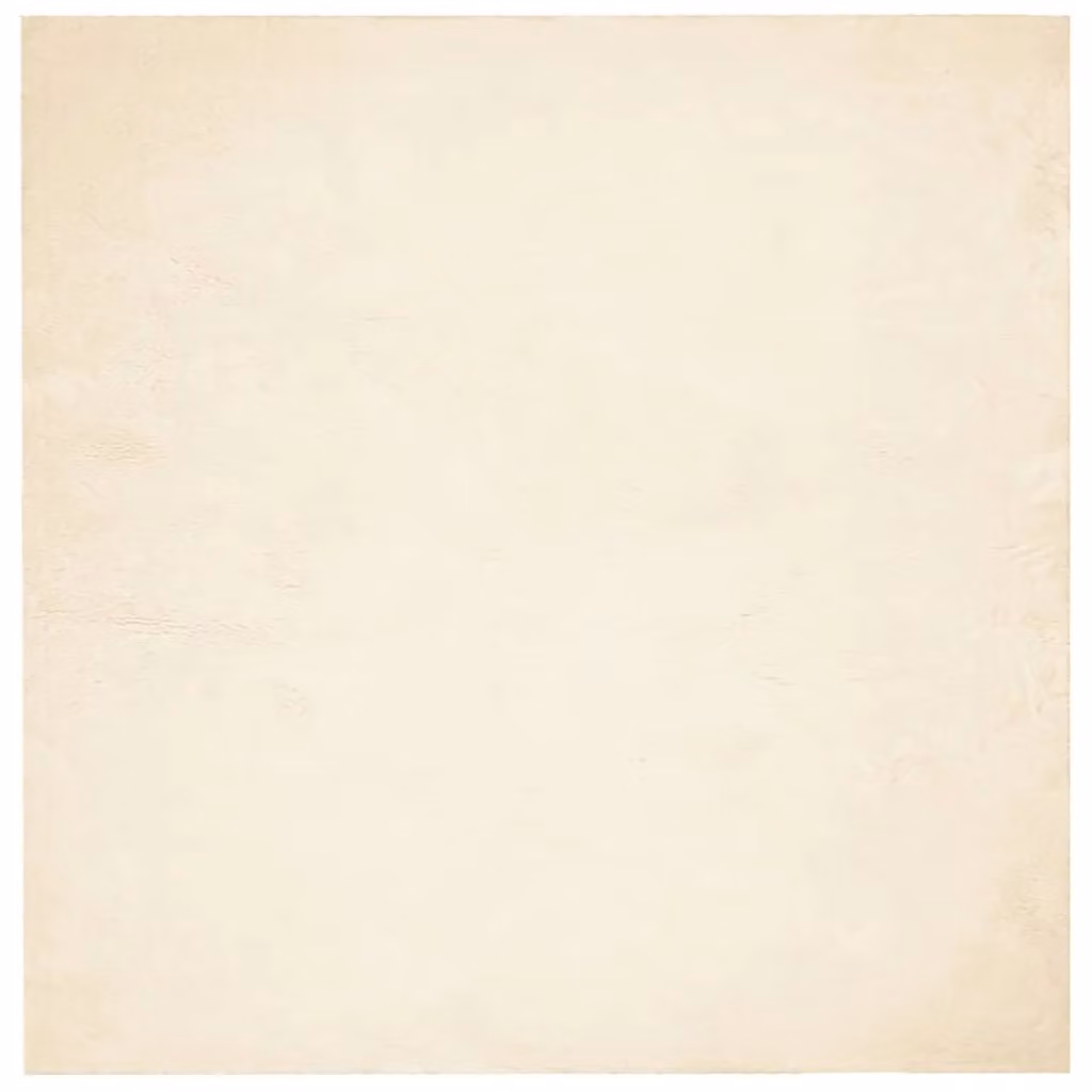 Berkfield Home HUARTE Short Pile Washable Soft Rug in Beige, W/D/H: 200 x 200 x 1 cm – 1