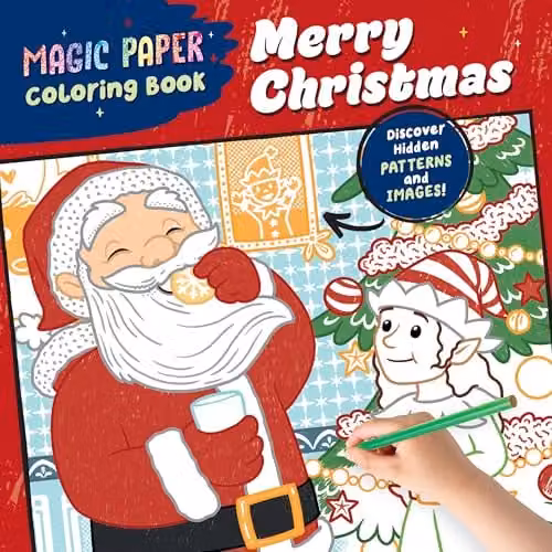 Callisto Kids Magic Paper Colouring Book Merry Christmas Multicolour