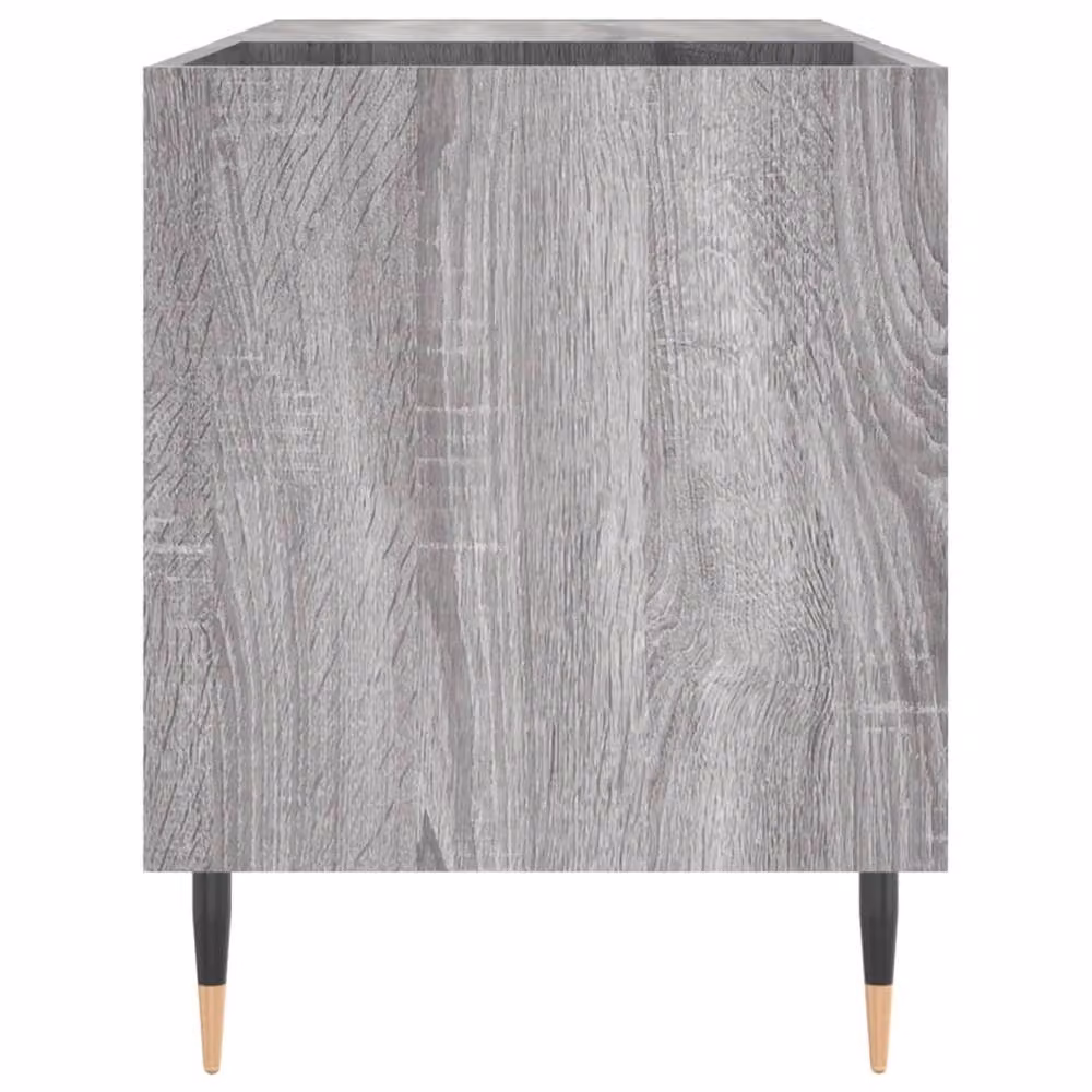 Berkfield Home Record Cabinet in Grey Sonoma, W/D/H: 85 x 38 x 48 cm – 3