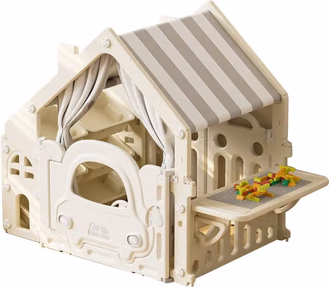 Livingandhome Grey Plastic Play Tent
