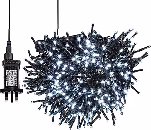 PMS VFM Cold White 720 LED Christmas Cluster Lights, 9.4m Multi-Function String Lights for Indoor and Outdoor Use – 3