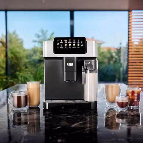 Beko CaffeExperto Bean to Cup Coffee Machine with Integrated Milk Container and Touch Display, Black, W/D/H: 40.5 x 27.5 x 34 cm – 4