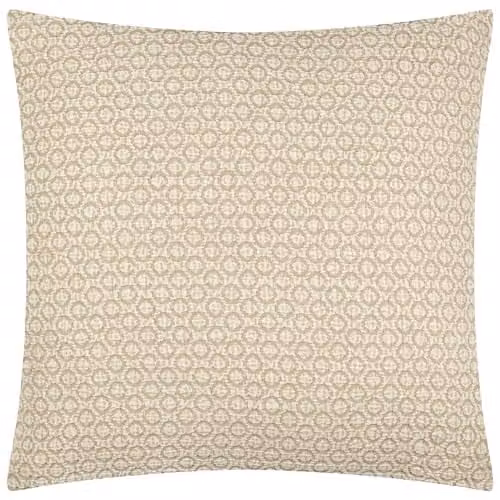 Riva Home Graphic Square Cotton Cushion, Beige, W/D/H: 50 x 50 x 50 cm