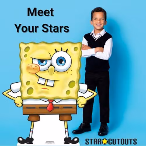 Star Cutouts SC4607 SpongeBob SquarePants Cardboard Cutout, Height: 85 cm – 2