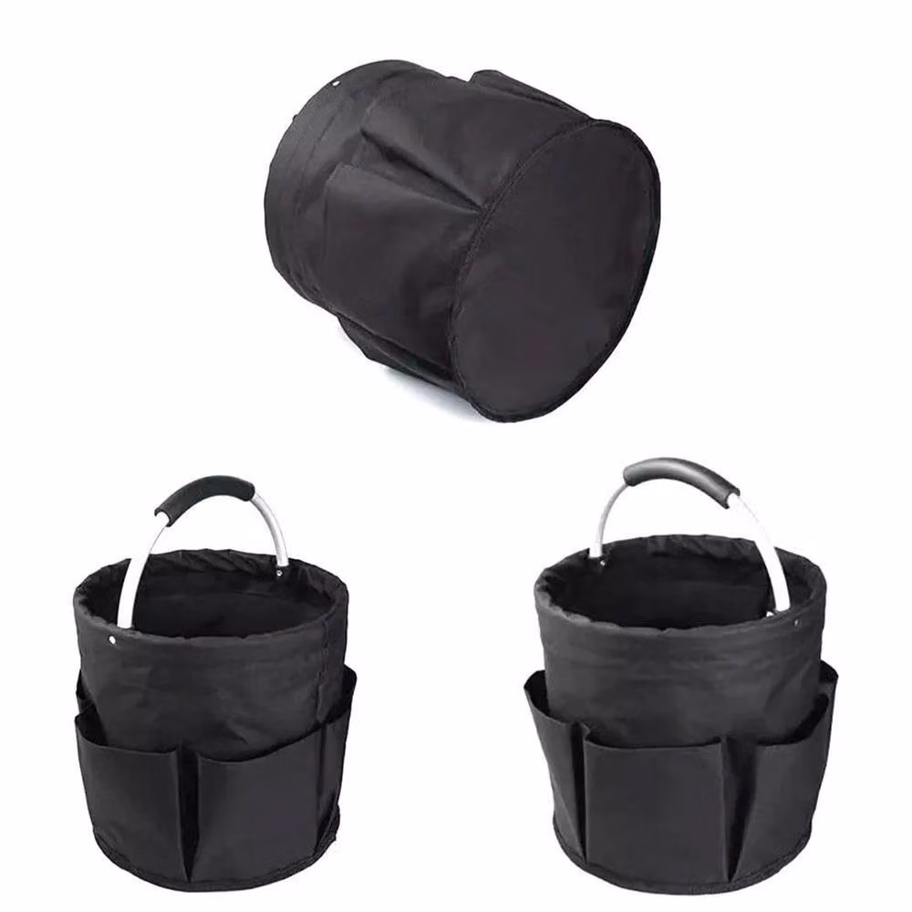 Kelvenix Black Fabric Cleaning Caddy with Handles – 3