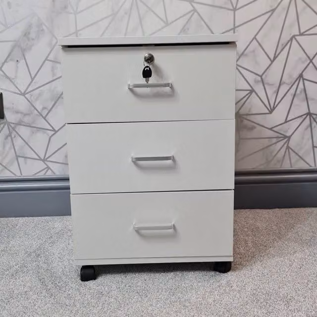 Kelvenix Modern White Matt Wall Mounted Bedroom Cabinet