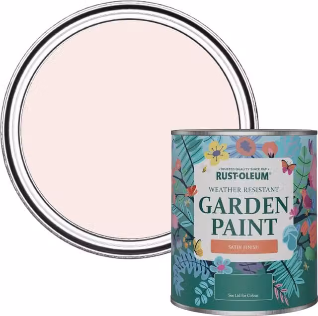 Rust-Oleum Garden Paint in Satin Finish, China Rose, 0.75 l