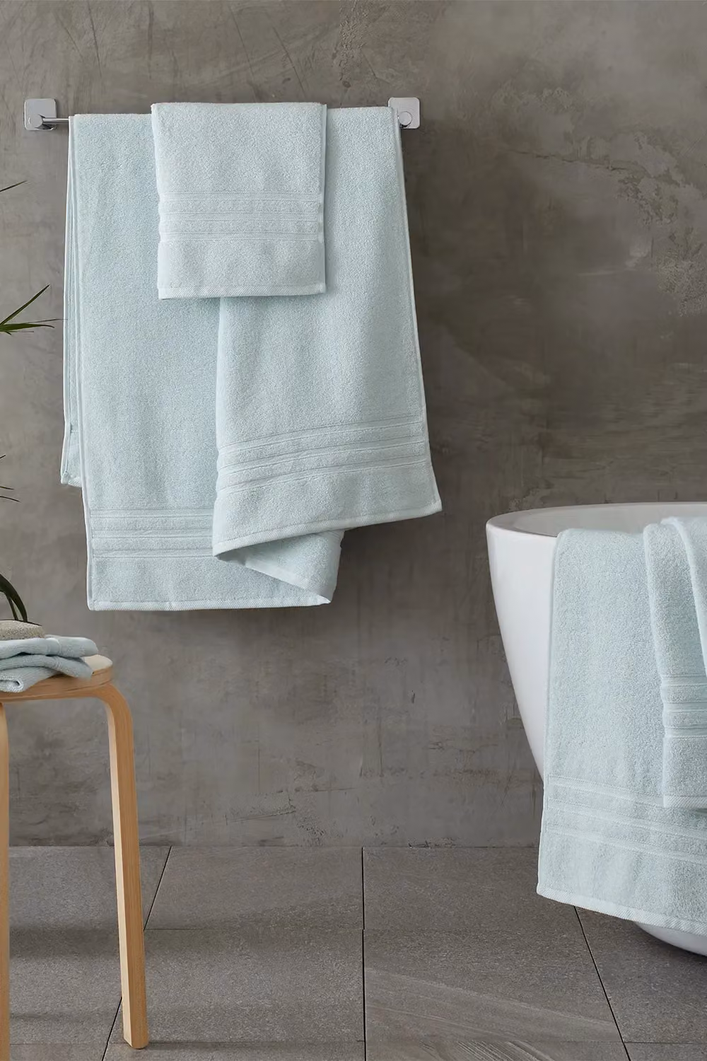 Catherine Lansfield 6 Piece Zero Twist Cotton Towel Bale Set in Duck Egg Blue – 2