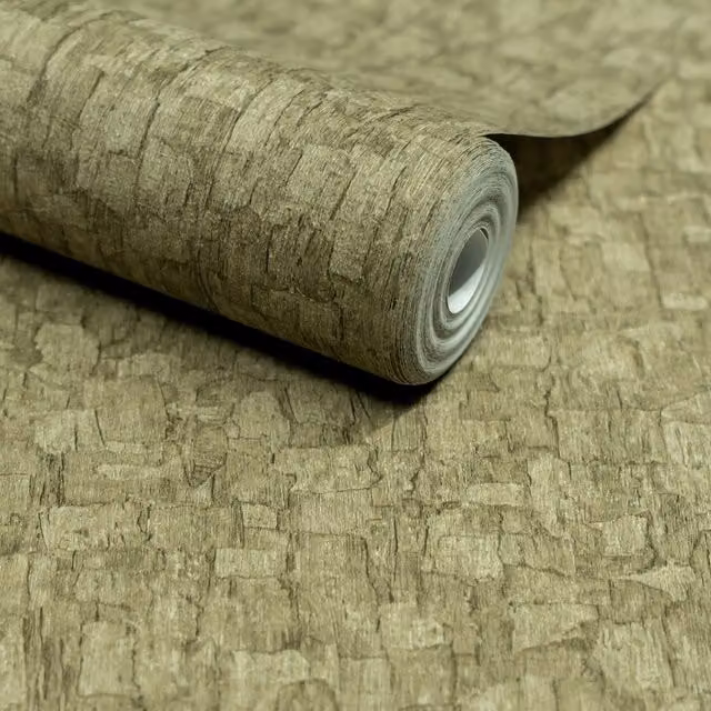 Grandeco Nature Plain Green Wallpaper