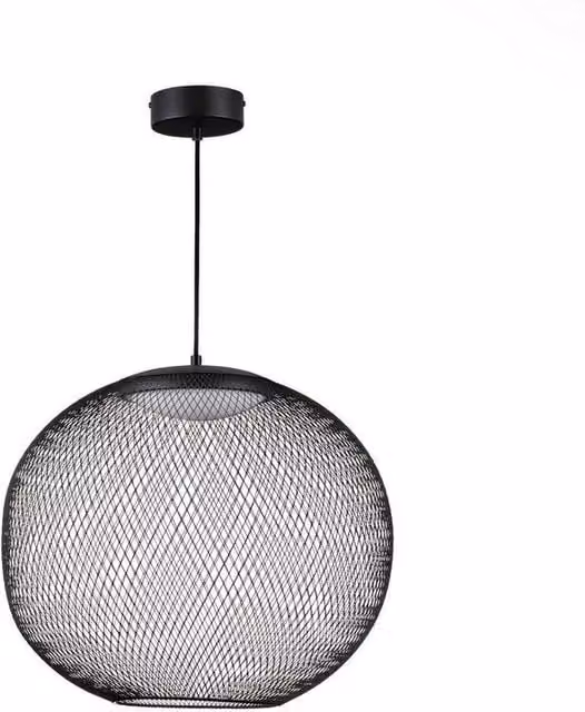 Netlighting Kinetic LED Wire Frame Pendant Light in Matt Black, 50 cm Diameter, 24W, 727lm, 3000K Warm White – 1